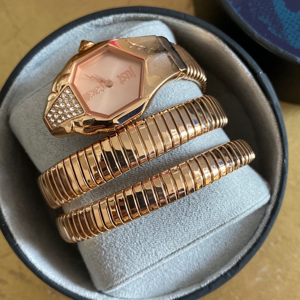 Just cavalli women watch Rose gold brand new